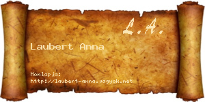 Laubert Anna névjegykártya
